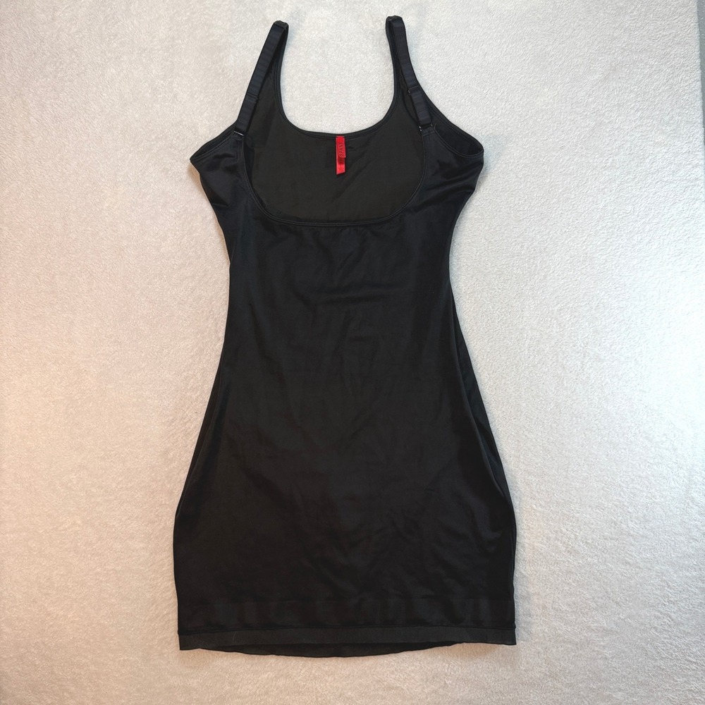Spanx Womens Black Full Body Slip Shapewear Size Large Adjustable Straps